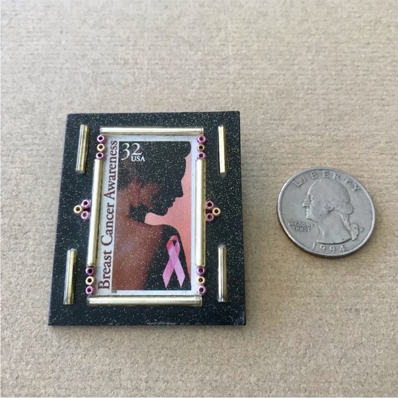 Vintage Breast Cancer Awareness Pin - Picture 4 of 6